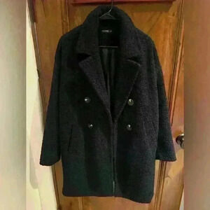 In Extenso Jacket pea coat Teddy navy blue Medium